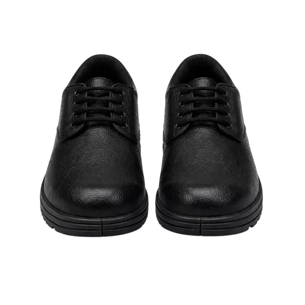 GENERIC Fiber Toe Safety Shoes PVC Sole Size UK 7 Black, Unik-7